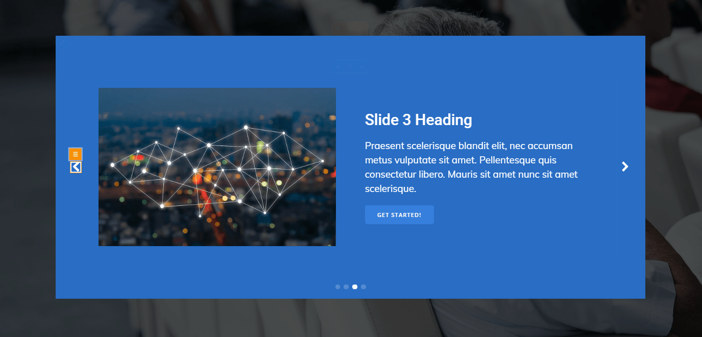 website slide example via colibri theme