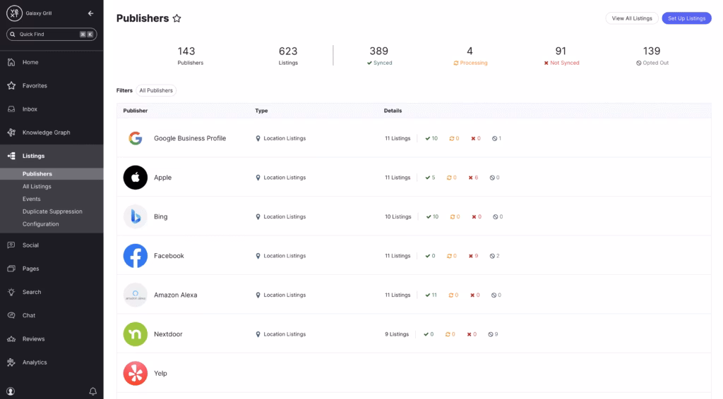 Listings Management