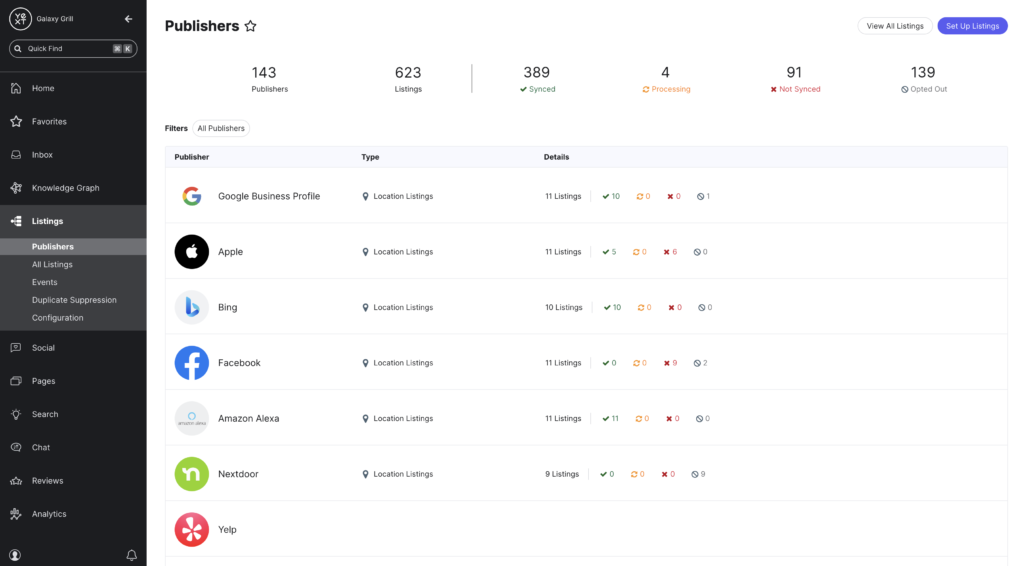 Listings Management