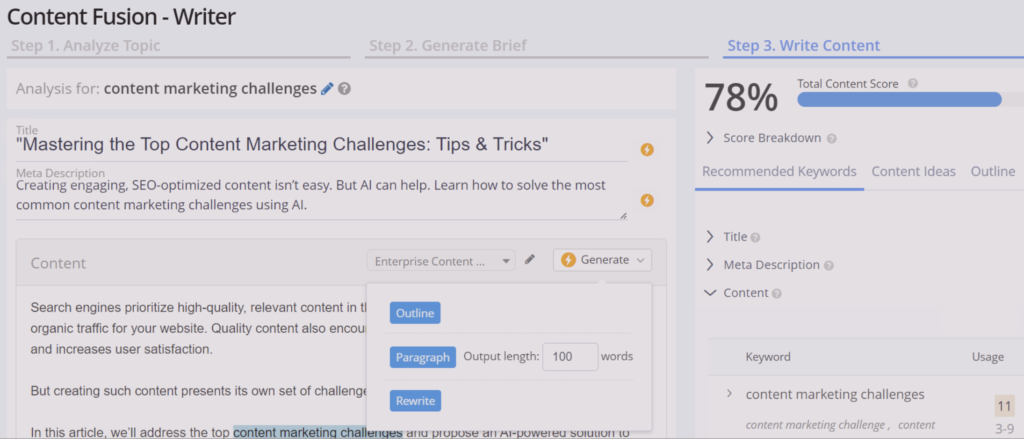 seoClarity's Intelligent AI Assistant
