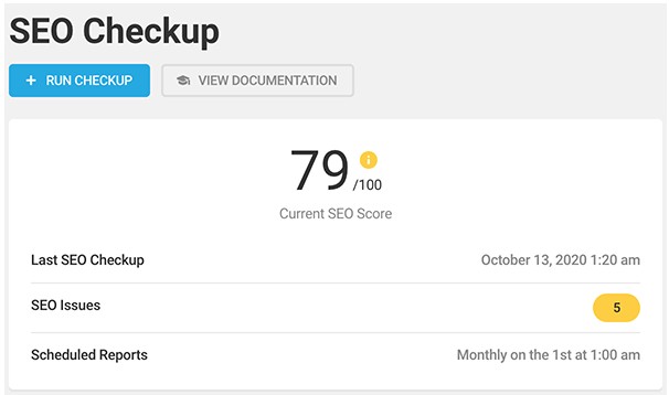 Smart Crawl SEO Checkup