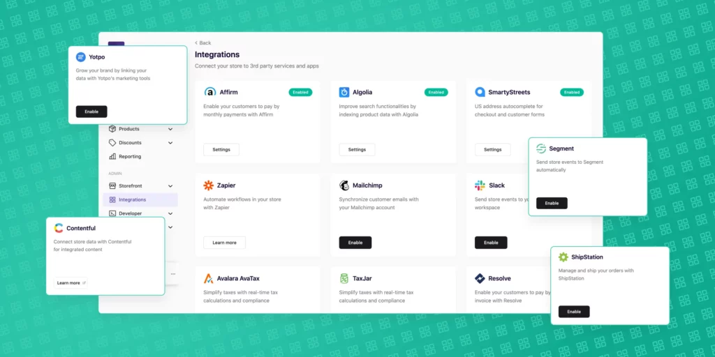 Swell dashboard