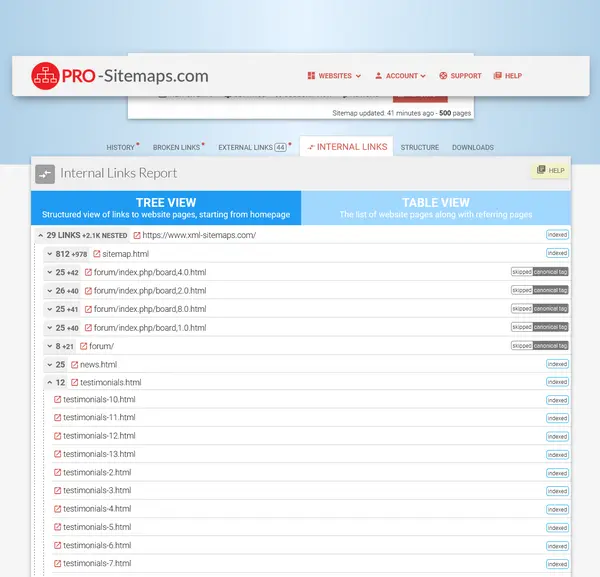 XML-Sitemaps or PRO-Sitemaps tool