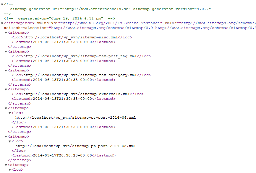 XML sitemap generator for Google