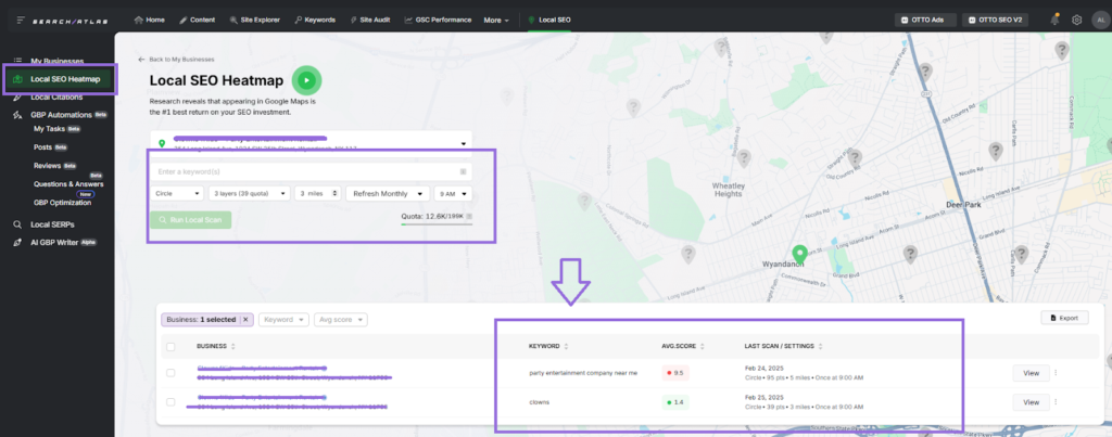 local seo heatmap search atlas