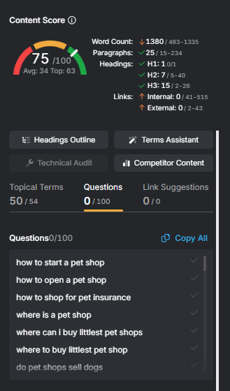 Semantic seo content genius questions