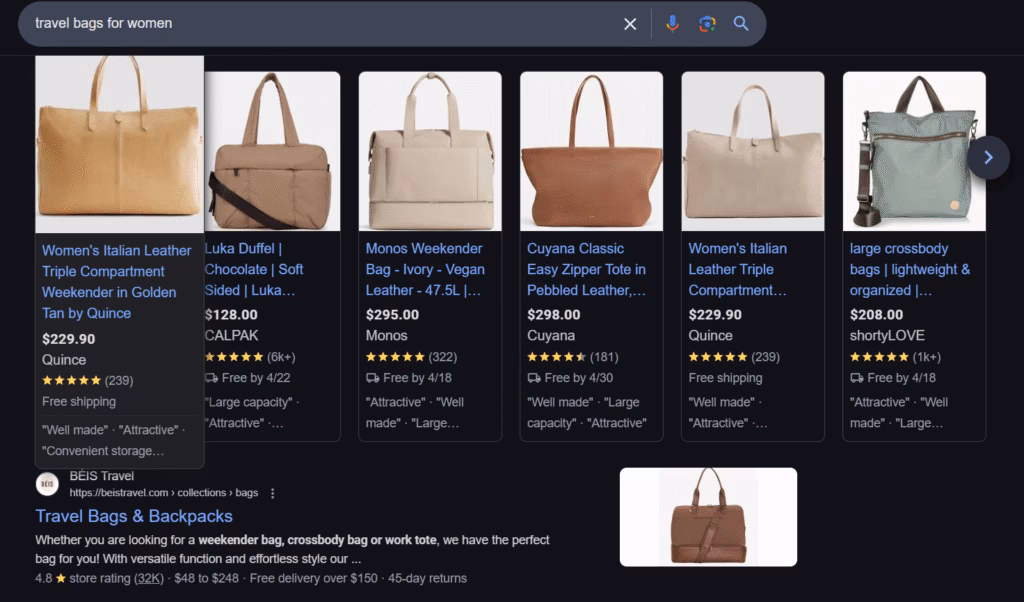 rich results google search