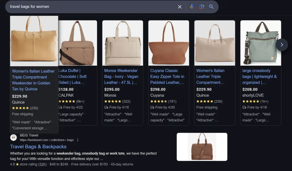 rich results google search