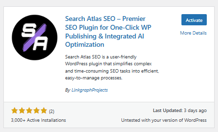Step 2: Active Plugin