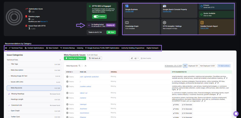 search atlas otto seo tool