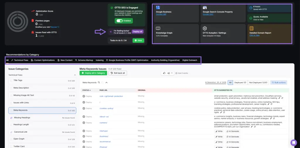 search atlas otto seo tool