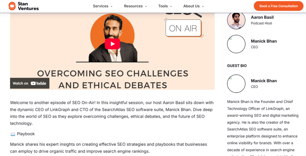 Manick Bhan expert insights interview on Stan Ventures