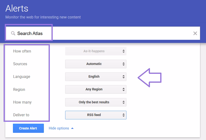 setting up google alerts for brand mentions