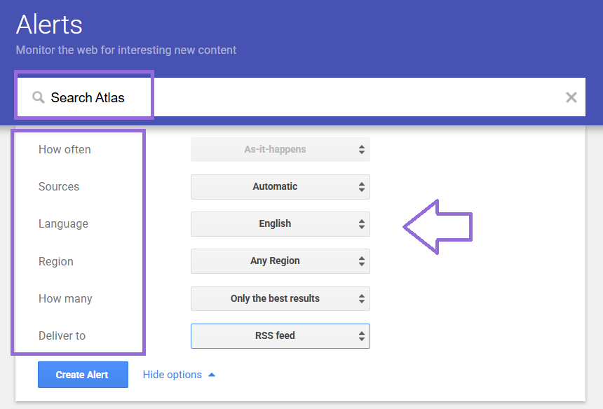 setting up google alerts for brand mentions
