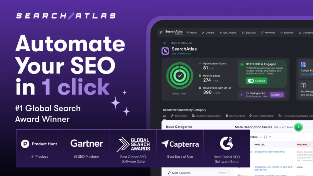 search atlas otto seo automate in 1 click