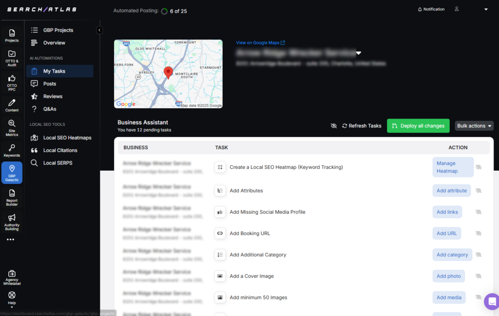 search atlas GBP galactic my tasks example