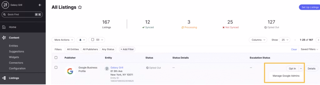 competitive intelligence Yext
