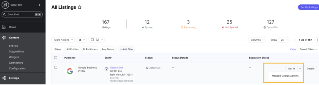 competitive intelligence Yext