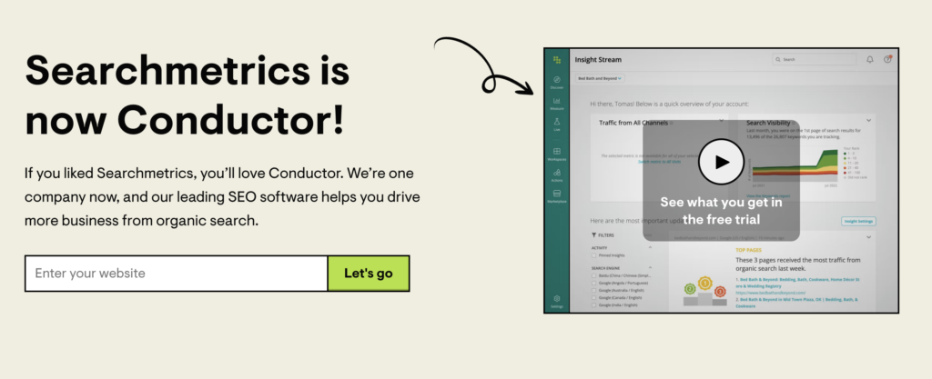 conductor searchmetrics