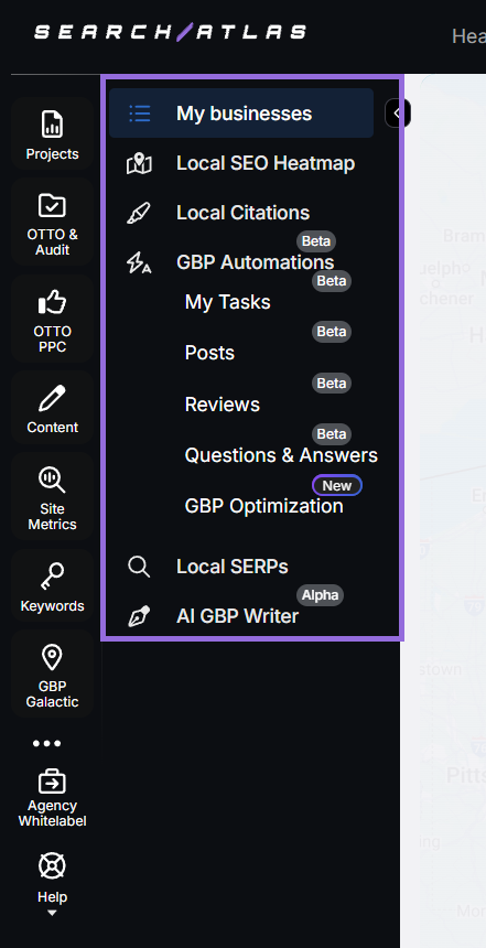 Local SEO toos provides by SA software platform