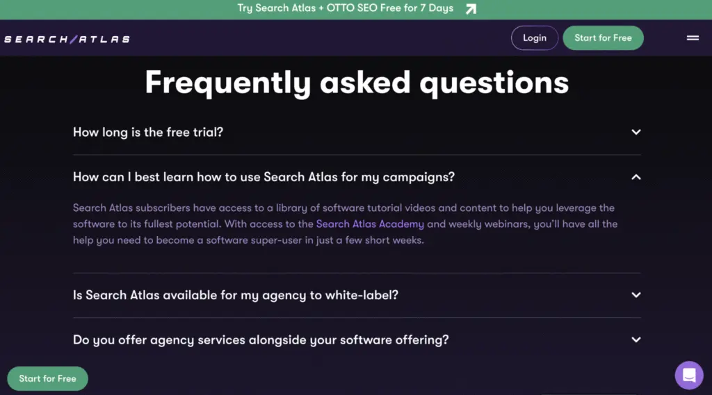 frequently asked questions search atlas