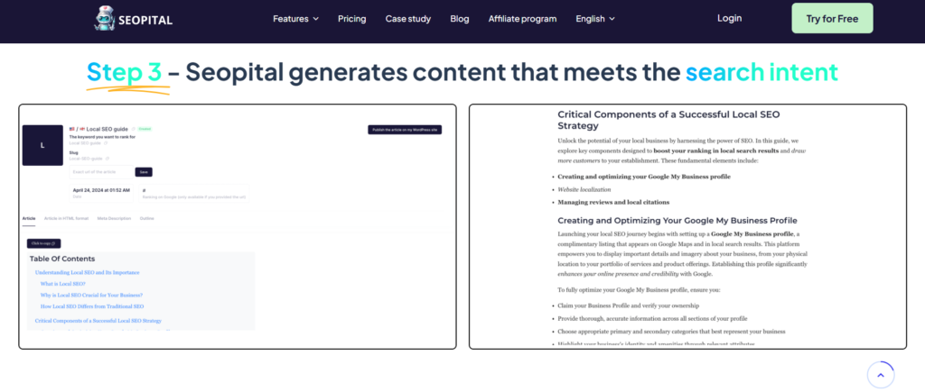 seopital ai seo tool