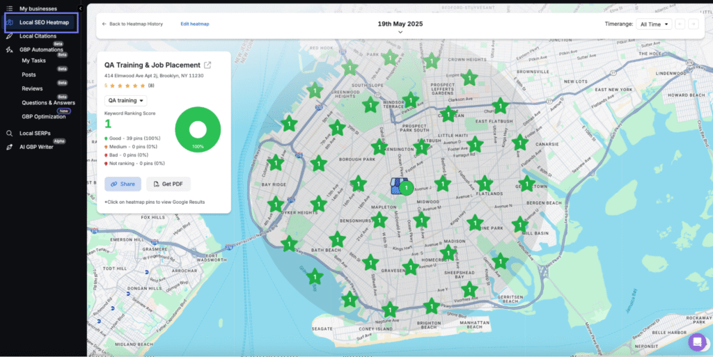 local seo heatmap tool search atlas