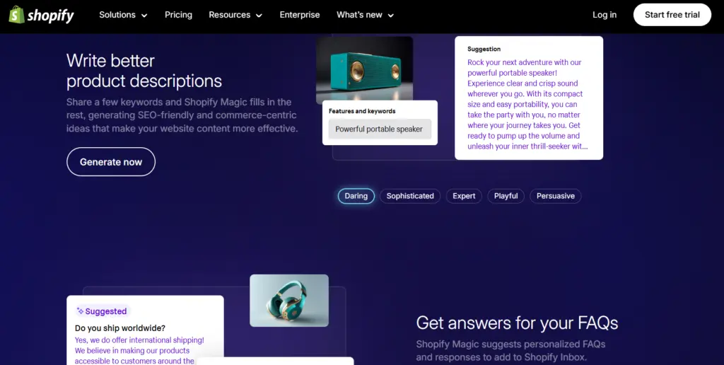 shopify magic ai seo tool