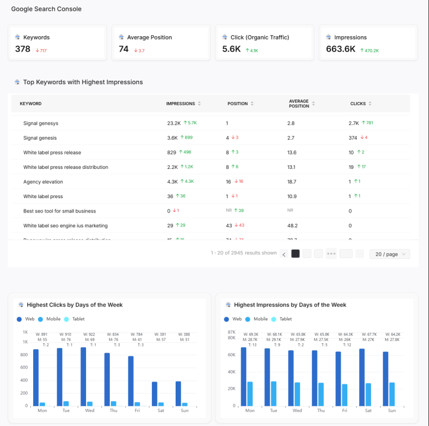seo report sample