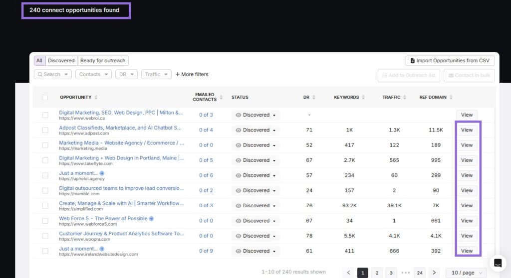 Manage and Track Campaign on Search Atlas step 1