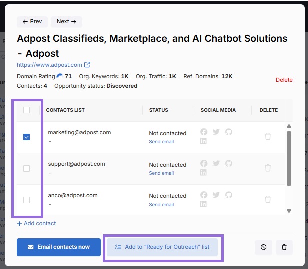 Manage and Track Campaign on Search Atlas step 2