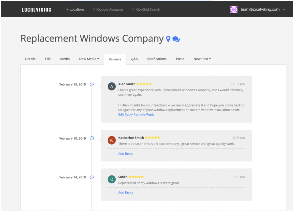 local viking Review Management