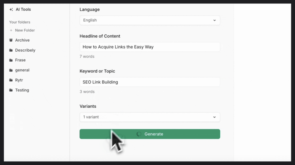 frase meta tag generator