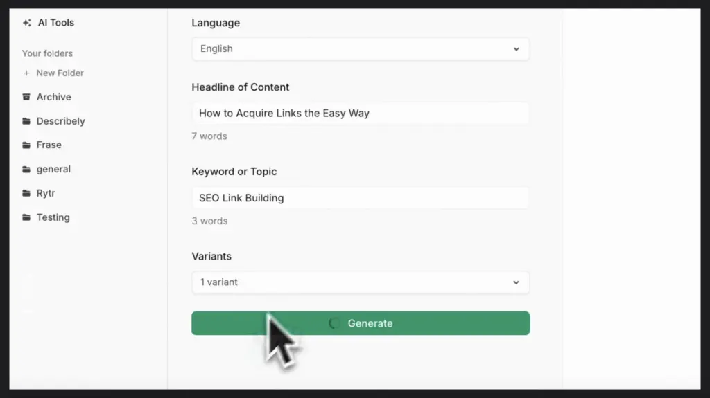 frase meta tag generator