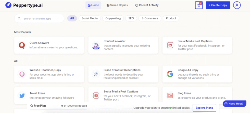 Peppertype dashboard
