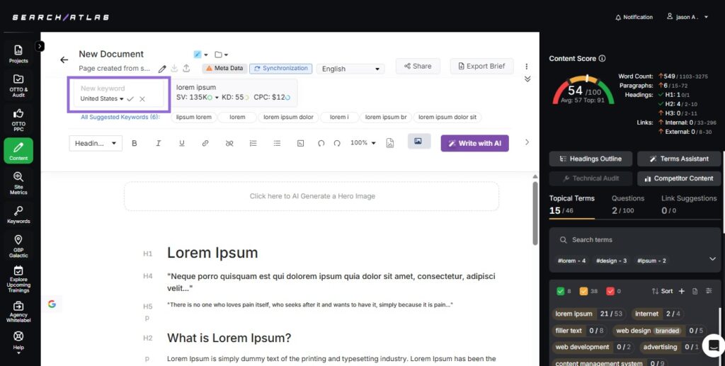 search atlas content genius workflow step 5