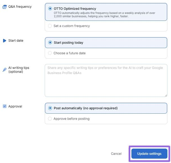 gbp galactic automated q&a 2