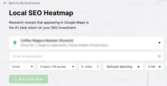 Configure the Heatmap step 1