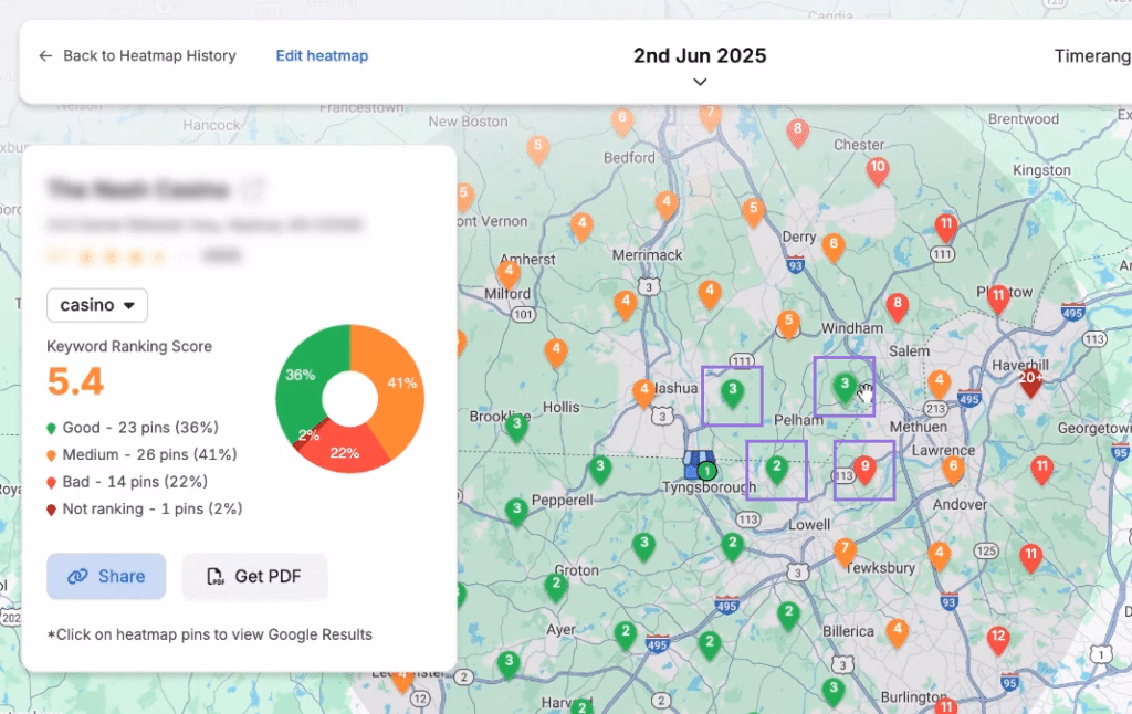 Configure the Heatmap step 5