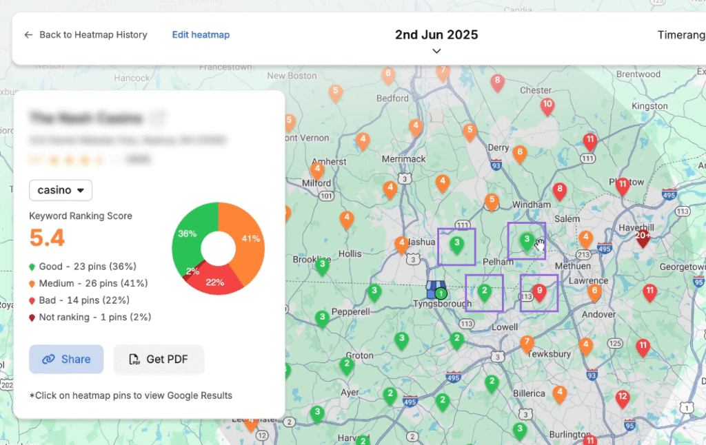 Configure the Heatmap step 5