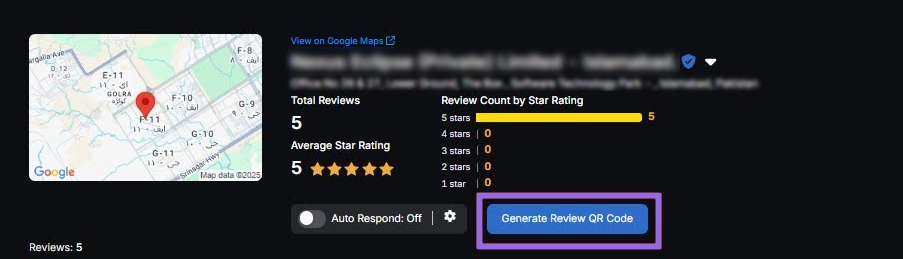 gbp galactic generate review qr code 1
