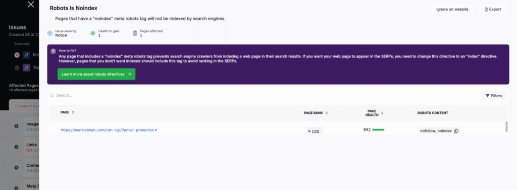 how to fix issues with robots with search atlas