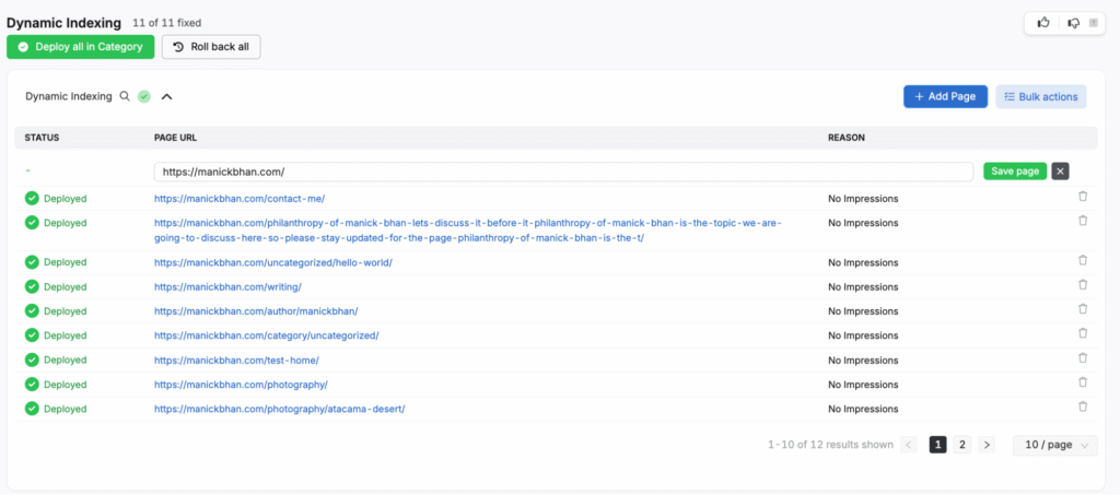 dynamic indexing search atlas otto seo
