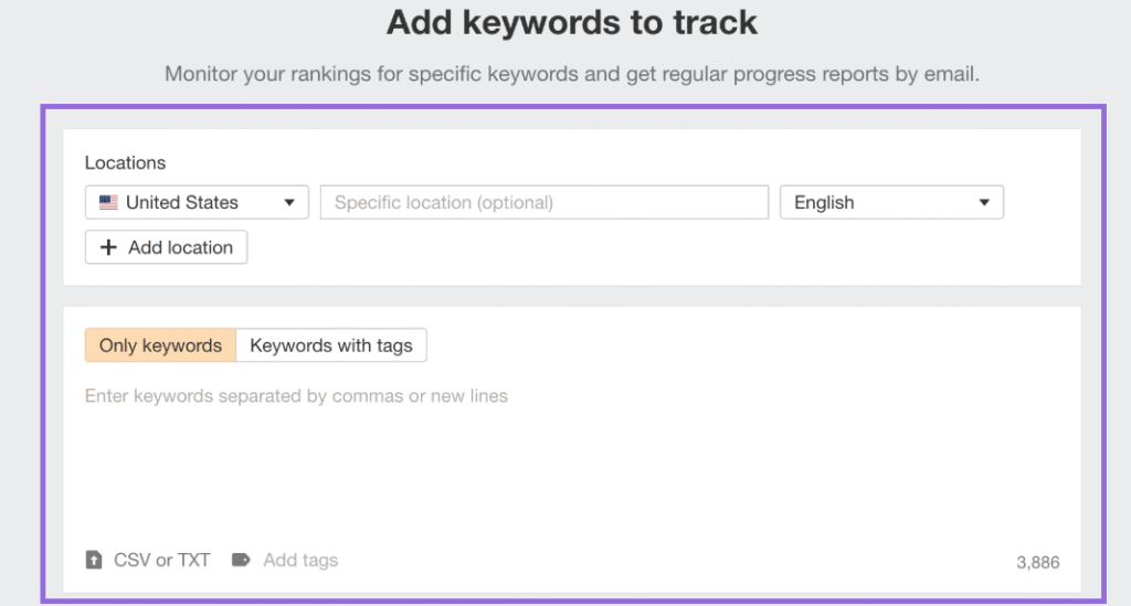 rank tracking using Ahrefs