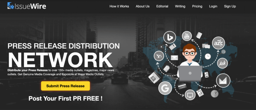IssueWire website