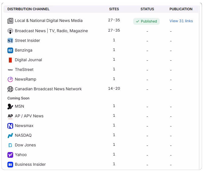 press release tool published prs search atlas