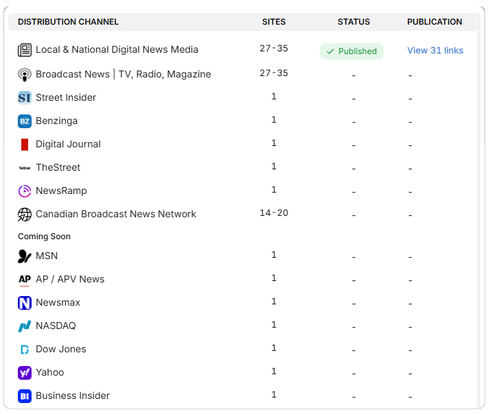 press release tool published prs search atlas
