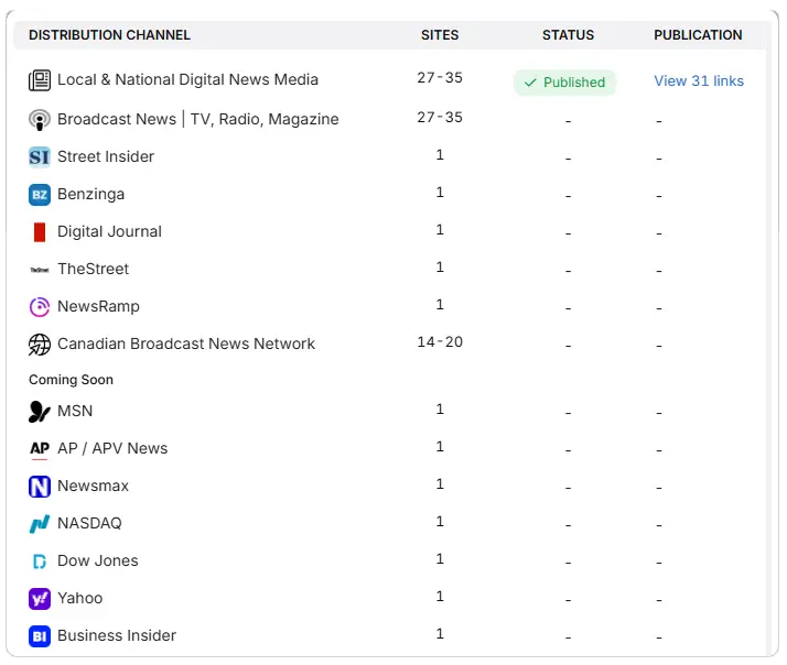 press release tool published prs search atlas
