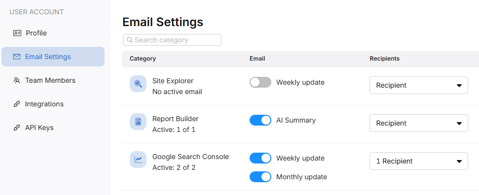 search atlas universal email alerts