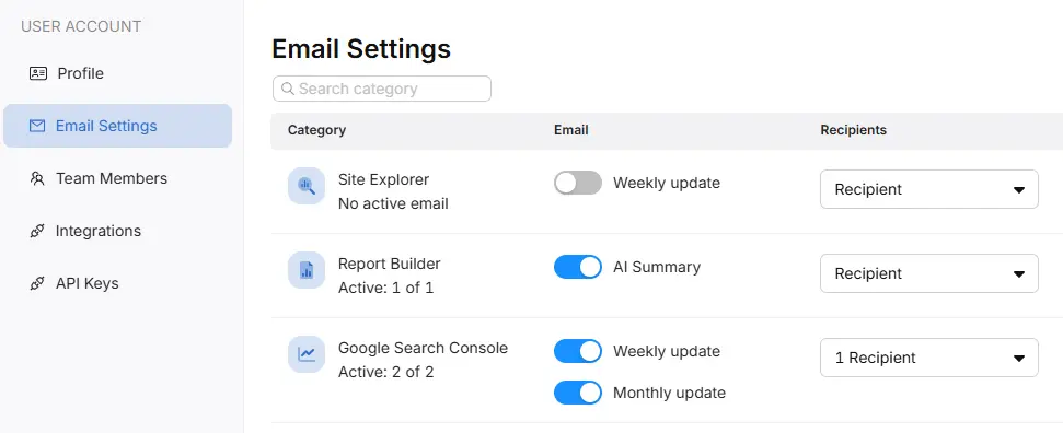 search atlas universal email alerts